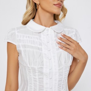 Lady’s Office Short Sleeve Blouse